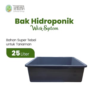 TANDURIA - Bak Hidroponik Wick System Wadah Baskom Kotak Plastik Instalasi Hydroponic